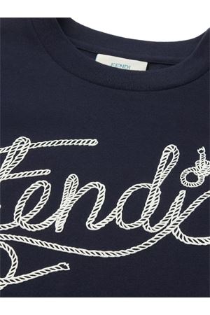 Jersey T-shirt with Fendi print FENDI KIDS | JMI5197AJF1I11